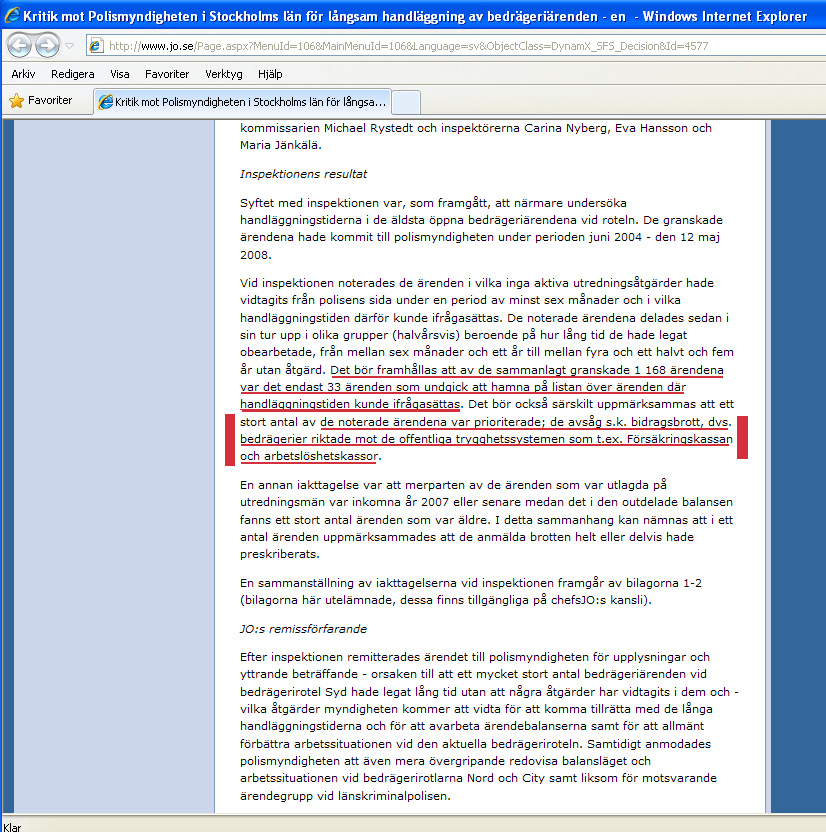 bidragsfusk har blivit en j�tteb�rda f�r r�ttsv�sendet